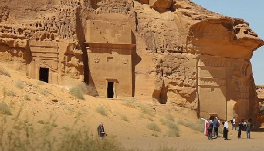al ula madin saleh tombs in Saudi Arabia