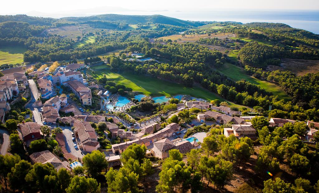 Image of an aerial view of a wonderful hotel named Dolce Frégate Inn Provence, Côte d'Azur, Bandol, 83270, France, with tennis, golf, rugby, MICE, and other wonderful and attractive facilities!