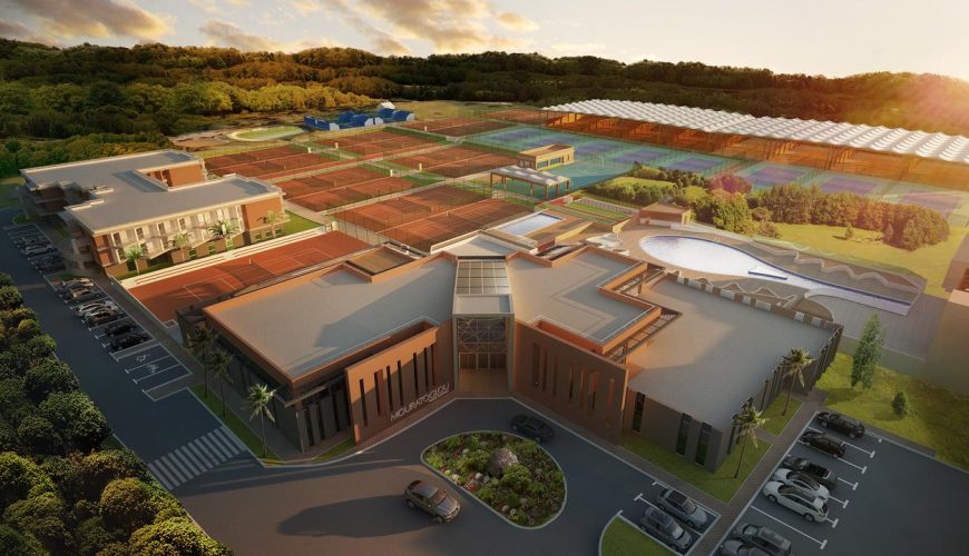 a beautiful image of Mouratoglou Hotel and Resort on the Côte d Azu.