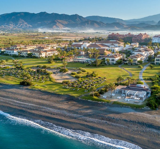 An aerial view of Playa Granada resort in Andalusia, Andalusia, Motril, Spain, hotel.