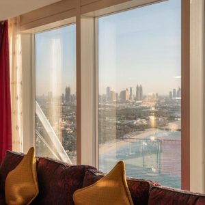 A beautiful picture of Burj Al Arab Jumeirah, Dubai, United Arab Emirates, hotel.