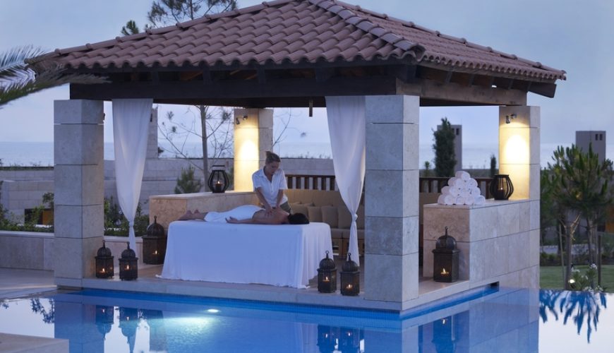 A beautiful picture of The Romanos, A Luxury Collection Resort, Messinia, Peloponnese, Costa Navarino, Greecej, hotel.