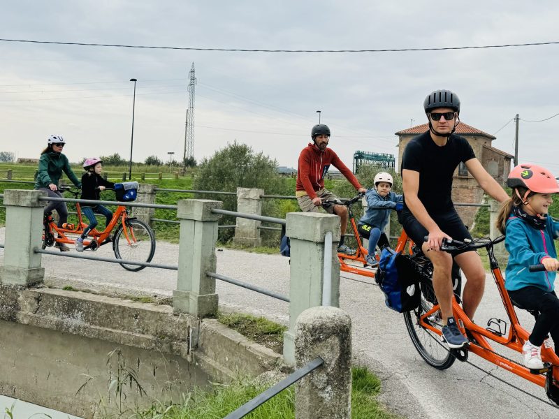 Family Cycling Euganean Hills